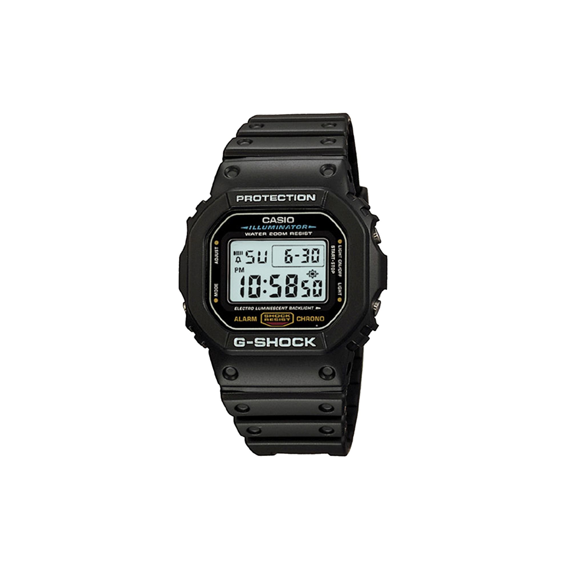 Casio Mens G-Shock Illuminator Chronograph Digital Sports Watch - DW5600E-