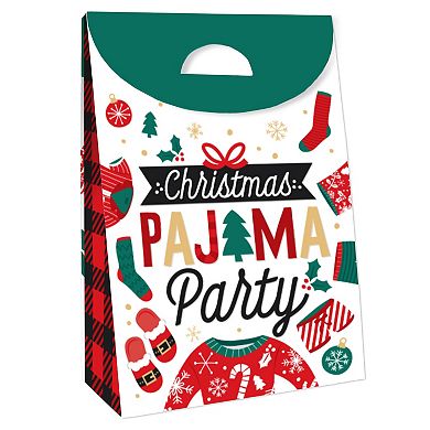 Big Dot Of Happiness Christmas Pajamas Holiday Pj Gift Favor Bag Party Goodie Boxes 12 Ct