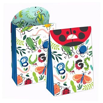 Big Dot Of Happiness Buggin' Out Bugs Birthday Gift Favor Bags Party Goodie Boxes Set Of 12