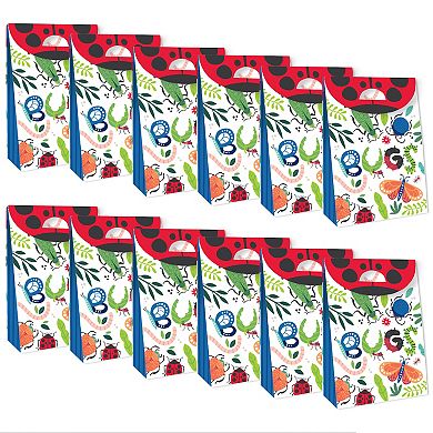 Big Dot Of Happiness Buggin' Out Bugs Birthday Gift Favor Bags Party Goodie Boxes Set Of 12