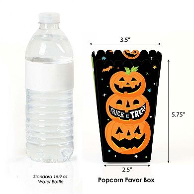 Big Dot Of Happiness Jack-o'-lantern Halloween Kids Halloween Party Favor Popcorn Boxes 12 Ct