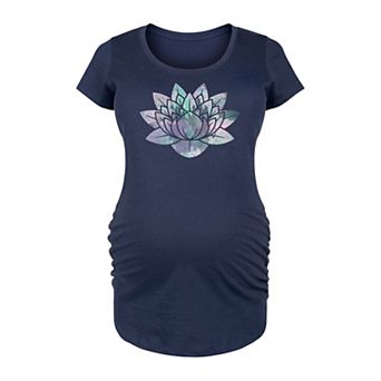 Maternity Watercolor Lotus Graphic Tee