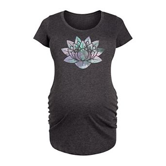 Maternity Watercolor Lotus Graphic Tee