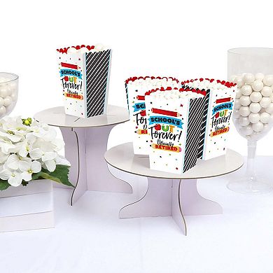 Big Dot Of Happiness Teacher Retirement Happy Retirement Party Favor Popcorn Boxes 12 Ct