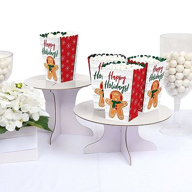 Big Dot Of Happiness Gingerbread Christmas - Holiday Party Favor Popcorn Treat Boxes - 12 Ct