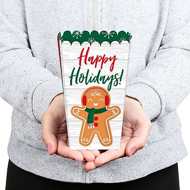 Big Dot Of Happiness Gingerbread Christmas - Holiday Party Favor Popcorn Treat Boxes - 12 Ct