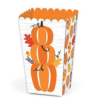 Big Dot Of Happiness Fall Pumpkin Halloween Or Thanksgiving Party Favor Popcorn Boxes 12 ct
