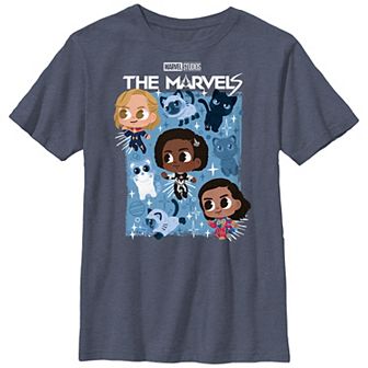 Boys 8-20 The Marvels Baby Heros With Kittens Graphic Tee