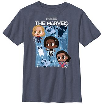 Boys 8-20 The Marvels Baby Heros With Kittens Graphic Tee