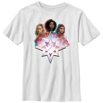 Boys 8-20 The Marvels Glitched Ladies Graphic Tee