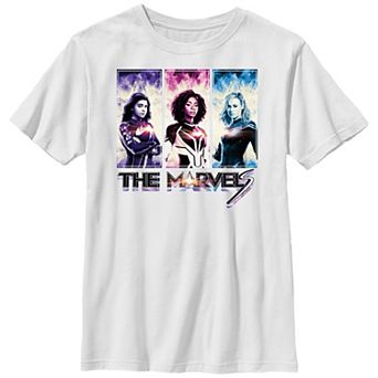 Boys 8-20 The Marvels Banner Portraits Graphic Tee