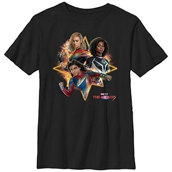 Boys 6-20 The Marvels Trio Portrait Graphic Tee