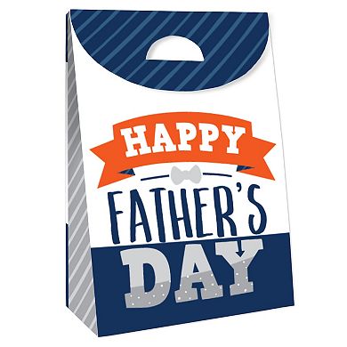Big Dot Of Happiness Happy Father's Day We Love Dad Gift Favor Bags Party Goodie Boxes 12 Ct