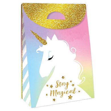 Big Dot Of Happiness Rainbow Unicorn Magical Baby Shower Or Birthday Party Goodie Boxes 12 Ct