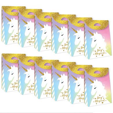 Big Dot Of Happiness Rainbow Unicorn Magical Baby Shower Or Birthday Party Goodie Boxes 12 Ct