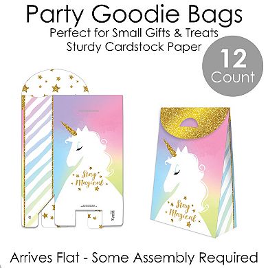 Big Dot Of Happiness Rainbow Unicorn Magical Baby Shower Or Birthday Party Goodie Boxes 12 Ct