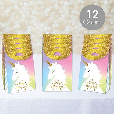Big Dot Of Happiness Rainbow Unicorn Magical Baby Shower Or Birthday Party Goodie Boxes 12 Ct
