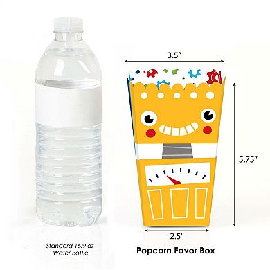 Big Dot Of Happiness Gear Up Robots Birthday Party Or Baby Shower Favor Popcorn Boxes 12 Ct