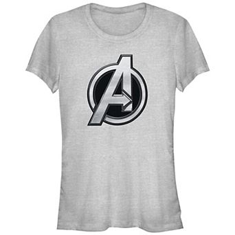 Juniors' The Marvels Avengers Logo Graphic Tee
