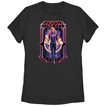 Juniors' The Marvels Captain Marvel Graphic Tee