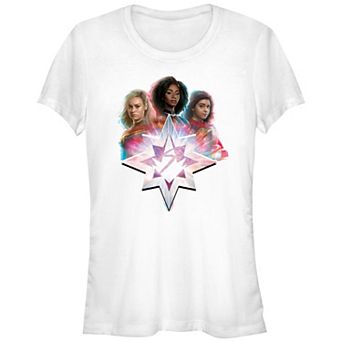 Juniors' The Marvels Glitched Ladies Graphic Tee