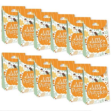 Big Dot Of Happiness Little Pumpkin Fall Birthday & Baby Shower Gift Party Goodie Boxes 12 Ct
