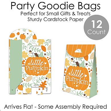 Big Dot Of Happiness Little Pumpkin Fall Birthday & Baby Shower Gift Party Goodie Boxes 12 Ct