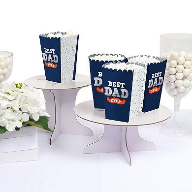 Big Dot Of Happiness Happy Father's Day - We Love Dad Party Favor Popcorn Treat Boxes - 12 Ct