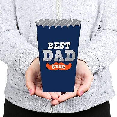 Big Dot Of Happiness Happy Father's Day - We Love Dad Party Favor Popcorn Treat Boxes - 12 Ct