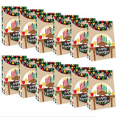 Big Dot Of Happiness Happy Kwanzaa Heritage Holiday Gift Favor Bags Party Goodie Boxes 12 Ct