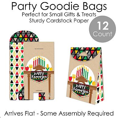 Big Dot Of Happiness Happy Kwanzaa Heritage Holiday Gift Favor Bags Party Goodie Boxes 12 Ct