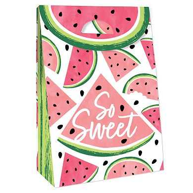 Big Dot Of Happiness Sweet Watermelon - Fruit Gift Favor Bags - Party Goodie Boxes 12 Ct