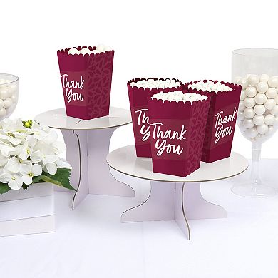 Big Dot Of Happiness Burgundy Elegantly Simple - Guest Party Favor ...