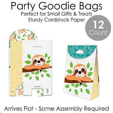 Big Dot Of Happiness Let’s Hang Sloth Baby Shower Or Birthday Gift Party Goodie Boxes 12 Ct