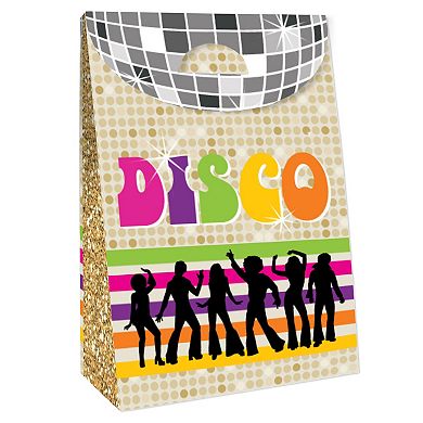 Big Dot Of Happiness 70’s Disco Fever 1970's Gift Favor Bags - Party Goodie Boxes - Set Of 12