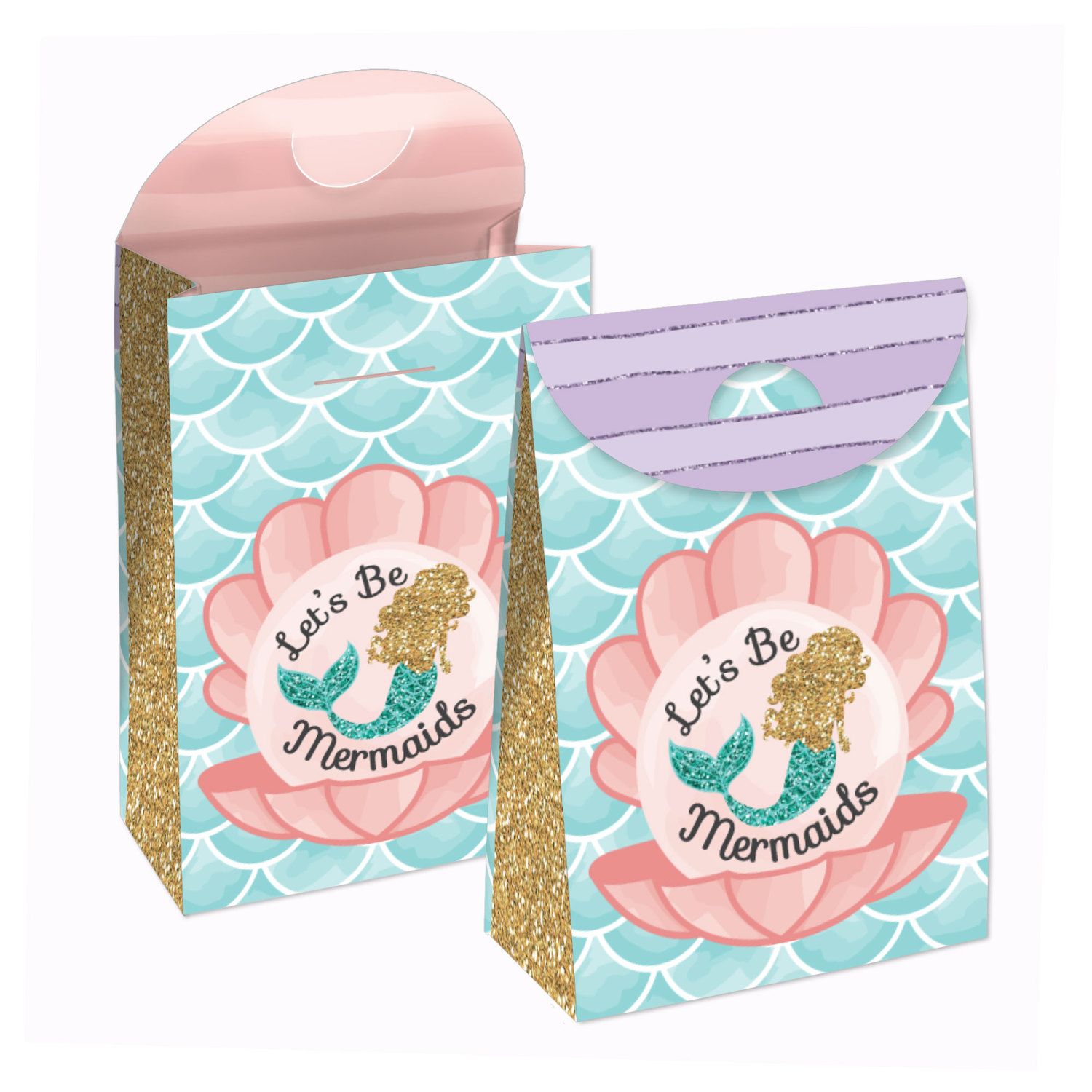 Big Dot of Happiness Let's Be Mermaids - Birthday Party Favor Kids Stickers  - 16 Sheets - 256 Stickers