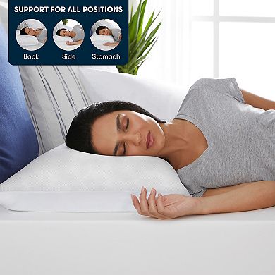 Serta Adjustable Comfort Gel Memory Foam Mini Cushion Filled 2-Pack Pillow Set