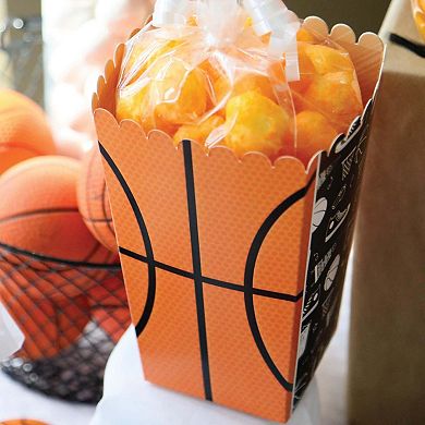 Big Dot Of Happiness Nothin' But Net - Basketball - Party Favor Popcorn Treat Boxes - 12 Ct