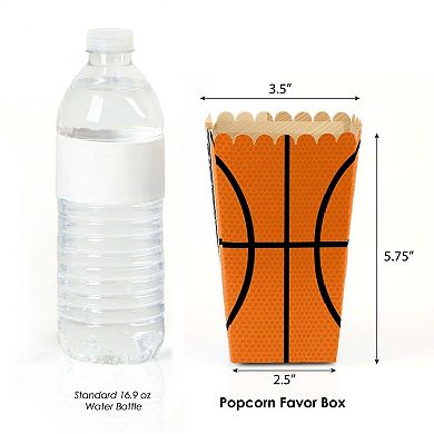 Big Dot Of Happiness Nothin' But Net - Basketball - Party Favor Popcorn Treat Boxes - 12 Ct