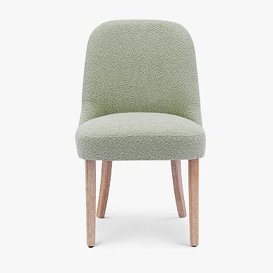 Genevieve Mid-century Modern Upholstered Boucle Dining Chair