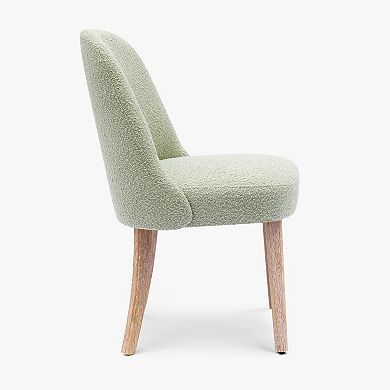 Westintrends Mid-century Modern Upholstered Boucle Dining Chair