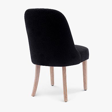 Westintrends Mid-century Modern Upholstered Boucle Dining Chair
