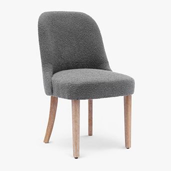 Westintrends Mid-century Modern Upholstered Boucle Dining Chair