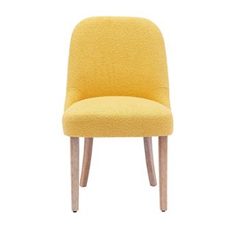 Westintrends Mid-century Modern Upholstered Boucle Dining Chair