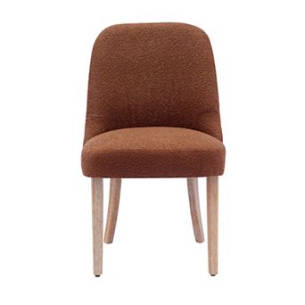 Westintrends Mid-century Modern Upholstered Boucle Dining Chair