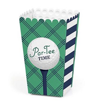 Big Dot Of Happiness Par-tee Time Golf Birthday Or Retirement Favor Popcorn Treat Boxes 12 ct