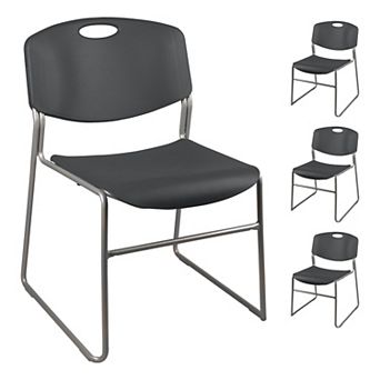 Heavy-Duty Plastic Stacking Chair (Pack of 4)