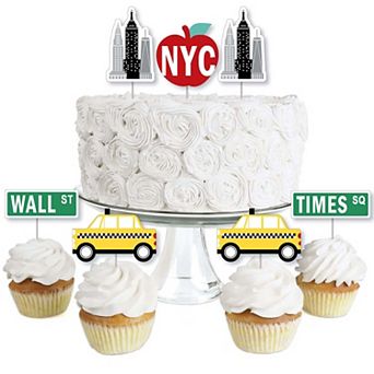 Big Dot Of Happiness Nyc Cityscape Dessert Cupcake Toppers New York City Treat Picks 24 ct
