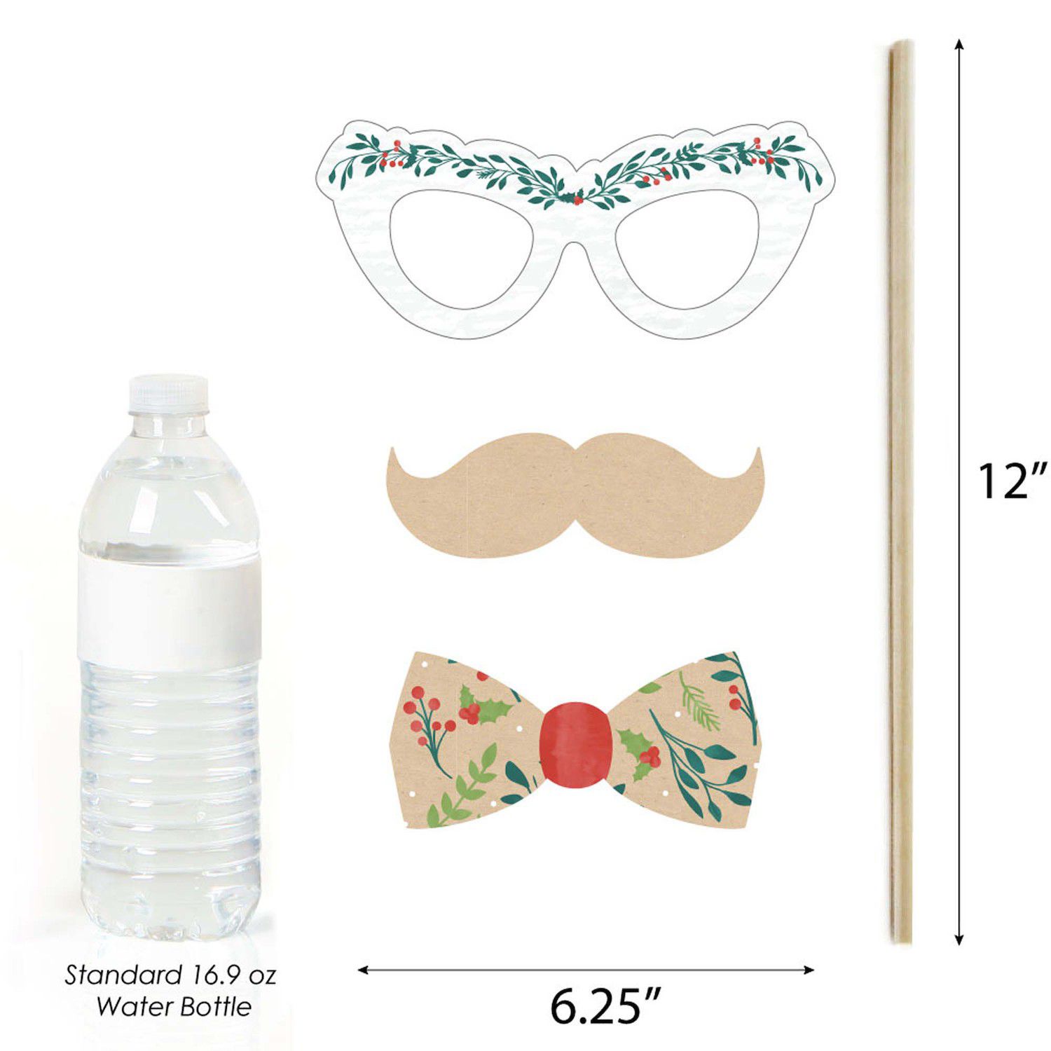 Big Dot Of Happiness Feliz Navidad Centerpiece Sticks - Holiday & Spanish Christmas Party Decor, Set Of 15