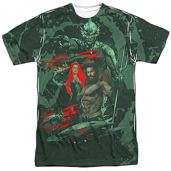 Aquaman Movie Good And Evil Short Sleeve Adult Poly Crew T-shirt